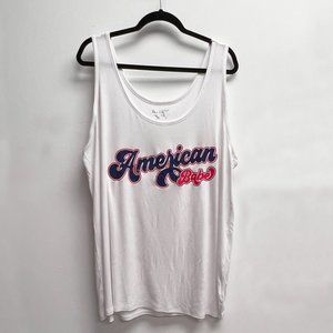 2/$24 💥🆕 Terra & Sky White Stretchy Ribbed Sleeveless Tank Top | 3X | 3379